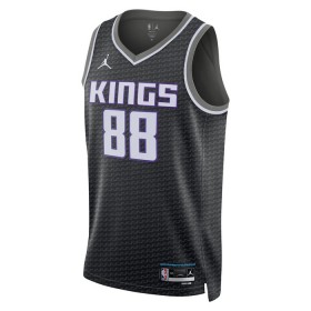 Män Sacramento Kings Tröja Neemias Queta 88 Jordan 2022-23 Statement Edition Svart Swingman